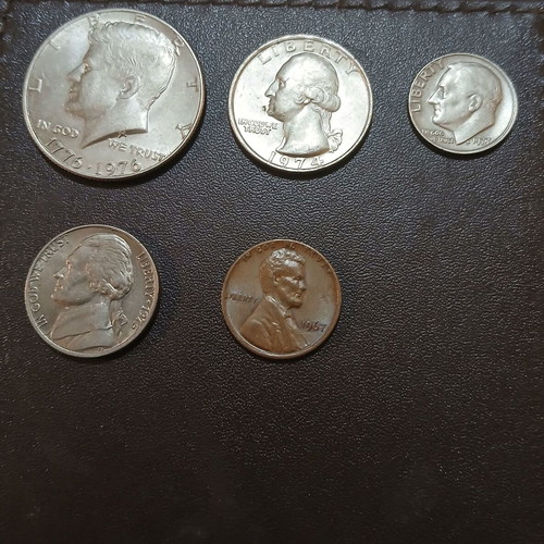 Various American coins from the 60s-70s