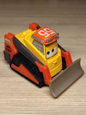 Mattel Disney Pixar Planes Avalanche Bulldozer used metal toy car McQueen