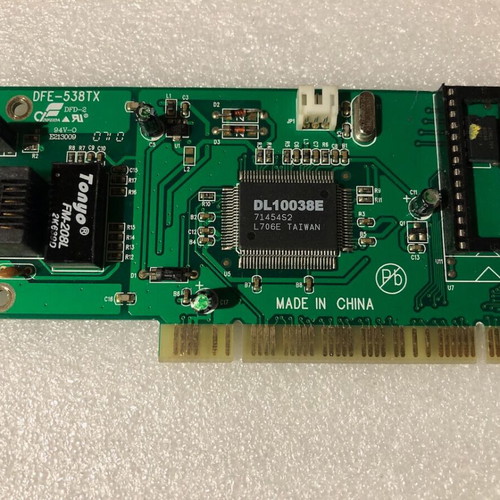 D-Link DFE-538TX DL10038E 10/100 PCI Ethernet card used