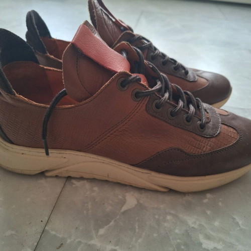 Migato leather brown sneakers size 42 used