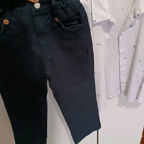 Hashtag set for 3 years like new with pants, cardigan and shirt