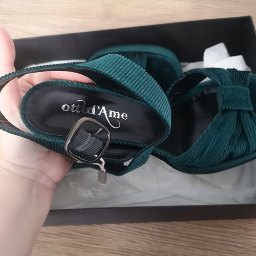 Ottod'Ame platform sandals size 38 new, green
