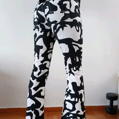Marc Cain flared jeans with animal print, like new, size XS