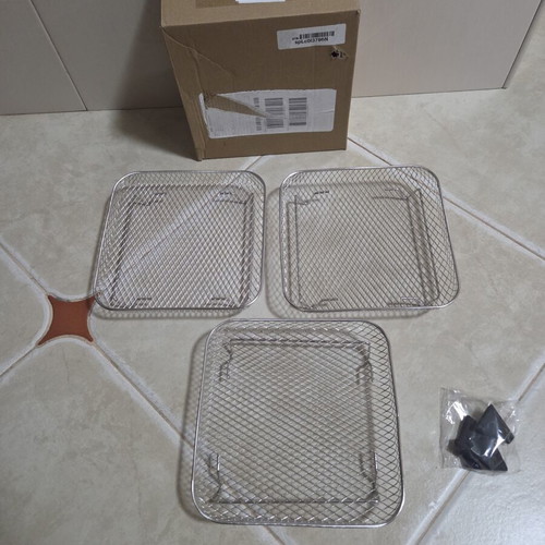 Stainless Steel Racks for Air Fryer 20×20cm Set of 3 New