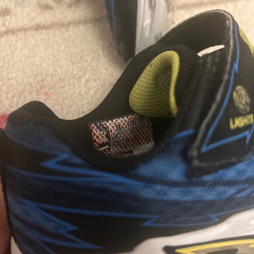 Skechers kids shoes with lights used, blue, size 31