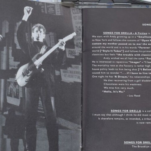 Songs For Drella CD by Lou Reed / John Cale used, Rock