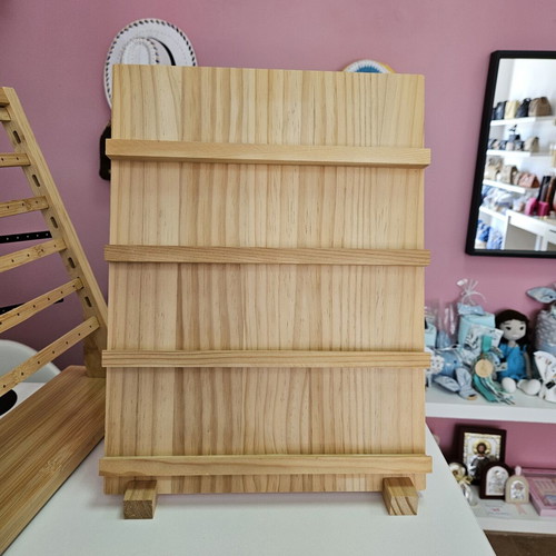 Wooden jewelry display stands, set