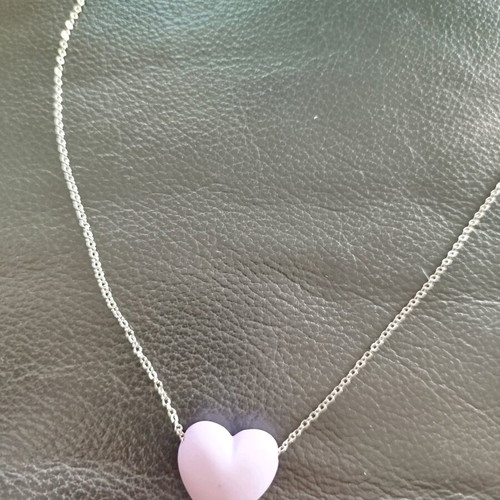 Heart pendant new, purple