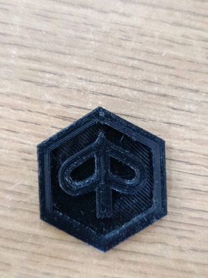 Piaggio emblem new, 3D printed with PETG material