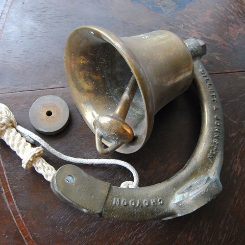 Bell from English German submarine hunter used, 1916-17