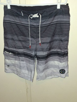 Maui & Sons men's swim shorts like new, size M, black and grey