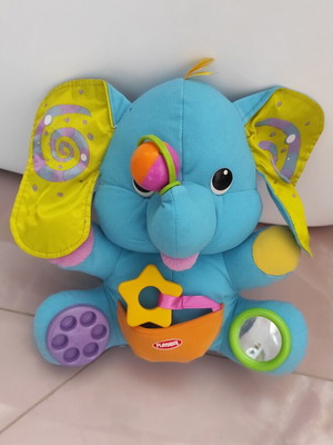 Hasbro Playskool Busy Elephant πολύαισθητηριακό λούτρινο παιχνίδι σαν καινούργιο