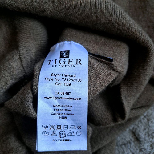 Tiger of Sweden women's sweater like new, brown, size L