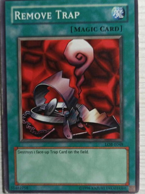 Remove Trap Yugioh κάρτα μεταχειρισμένη, αυθεντική