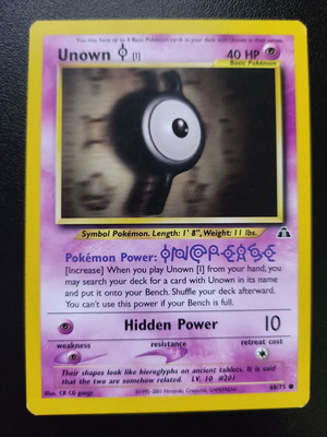 Pokemon Unown [I] 68/75 από τη συλλογή Neo Discovery 2001 μεταχειρισμένο