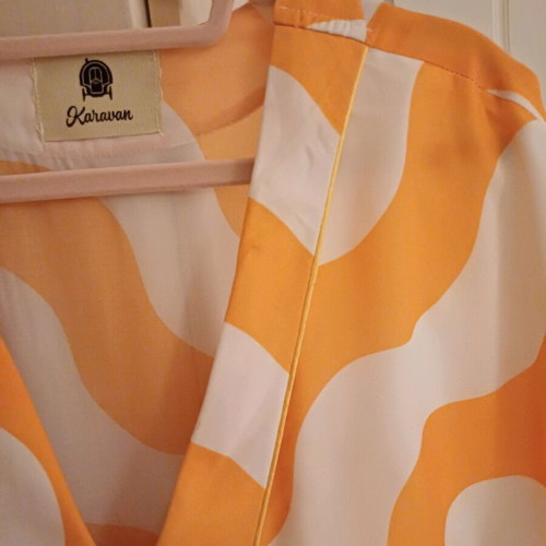 Karavan maxi dress airy with matching headband like new