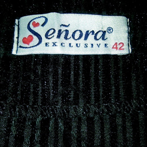 Vintage Gothic black corduroy embroidered skirt like new