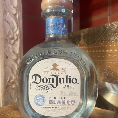 Don Julio Blanco tequila, sealed