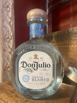 Don Julio Blanco tequila, sealed