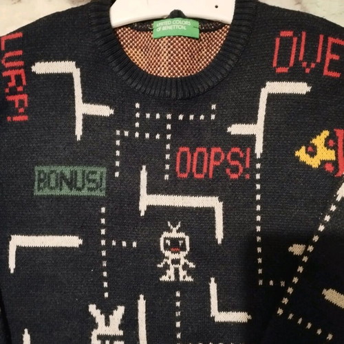 Benetton kids knitted sweater blue like new, 3 years, 98 cm