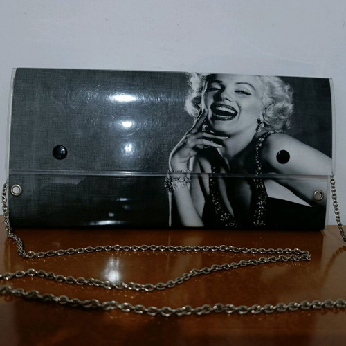 Clutch bag Lovely Handmade like new with Marilyn Monroe