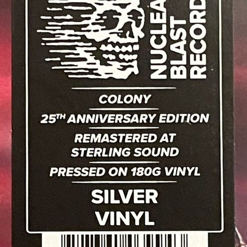 In Flames Colony 25th Anniversary Limited Edition 180g Silver Vinyl LP