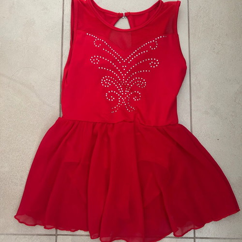 Rhythmic Ballet Dress red 5-6 years new