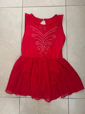 Rhythmic Ballet Dress red 5-6 years new