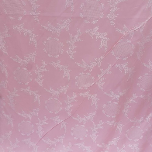 Pink jacquard fabric, double-sided, 1.80m width