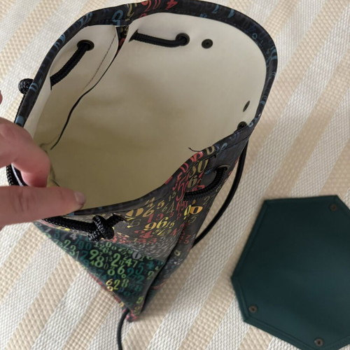 Olivetti Backpack new, Zainetto Numeri design, waterproof synthetic leather
