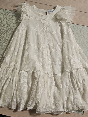Mayoral dress for girls 8-10 years like new, white