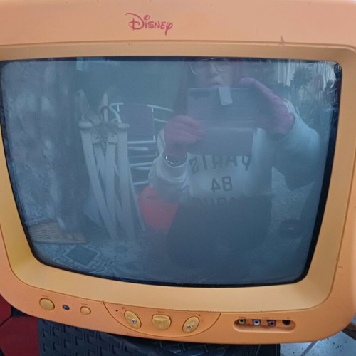 Small TV used for decoration, unknown if works