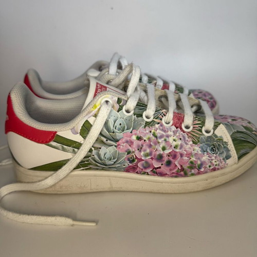 adidas gazelle silver green womens adidas X Liberty London Women Stan Smith Floral Embroidery 5.5