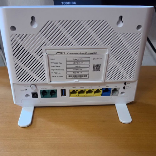 Zyxel DX3301-T0 Wireless ADSL2+ VDSL2 Router WiFi 6 new