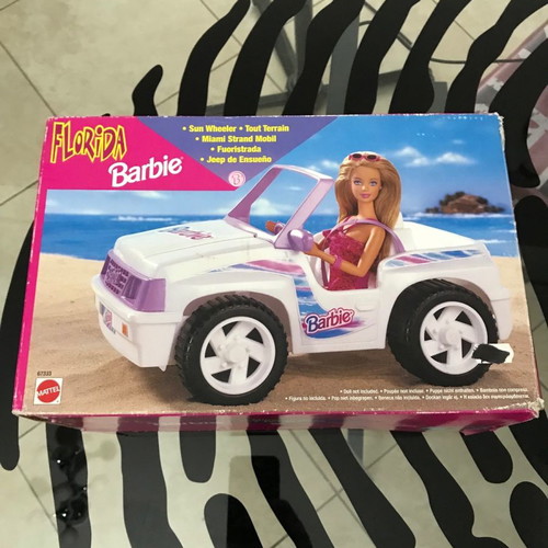 Florida Barbie Sun Wheeler Car Playset 1996 used, rare, broken