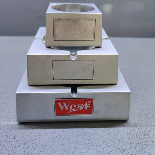 West ashtrays and candle holder used