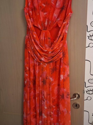 Trendyol maxi dress new, pink, size L