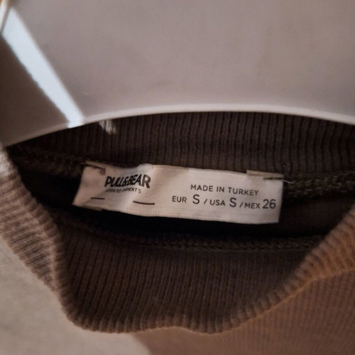 Rib Cotton Blouse Pull&Bear brown like new size S