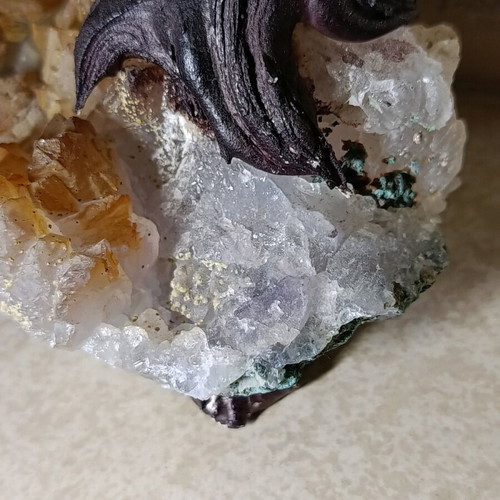 Tree with amethyst beautiful decorative element