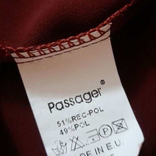 Passager burgundy maxi dress, oversized tunic style, XL