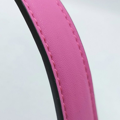 Adjustable bubblegum pink bag strap