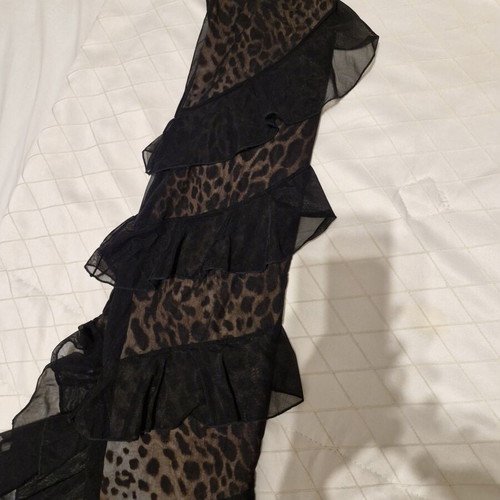 Mitropoulos Asymmetric Dress size 1, like new, black and brown