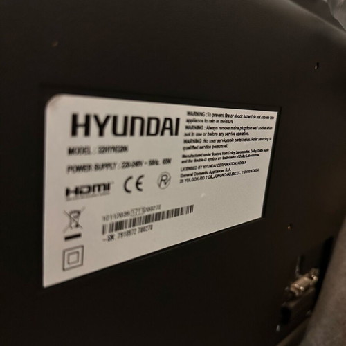 Hyundai 32HYT230K 32-inch LED TV used with HDMI and USB