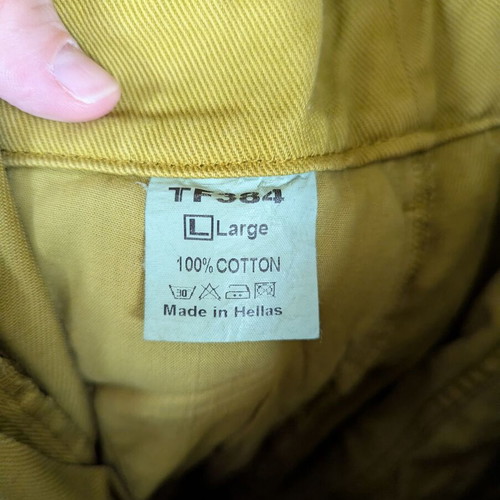 Studio 83 Denim One-Piece Jumpsuit Green Mustard Like New Size L