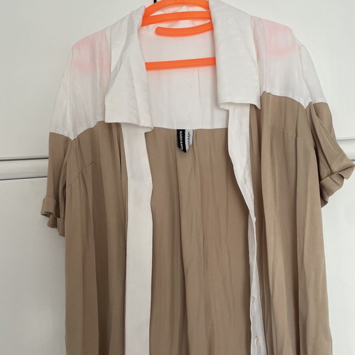 Nadia Rapti short-sleeve jacket, medium, white and beige