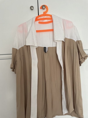 Nadia Rapti short-sleeve jacket, medium, white and beige