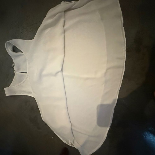 Stradivarius white top with double fabric, new