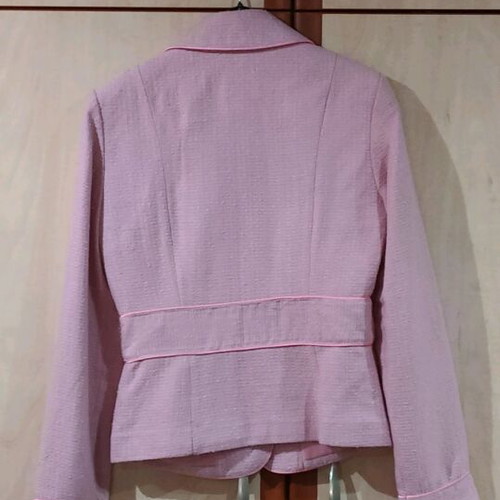 Vero Moda pink fitted women's blazer like new with embroidery