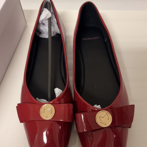 Women's red ballerina shoes size 39, new