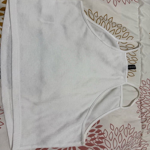 Crop top H&M used, size small, white